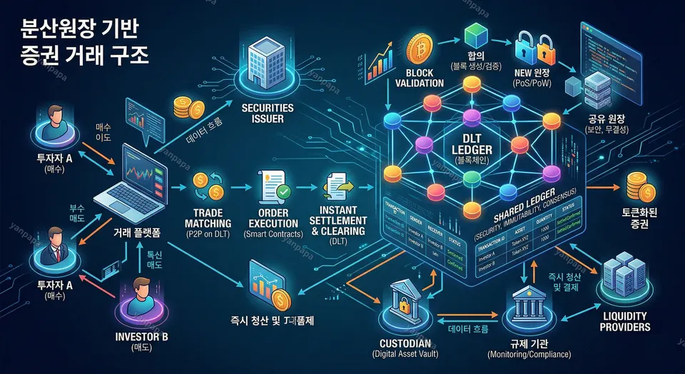 블록체인 기반 증권 거래 시스템 핵심 구조