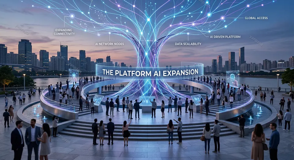 플랫폼 AI 확장을 상징하는 이미지