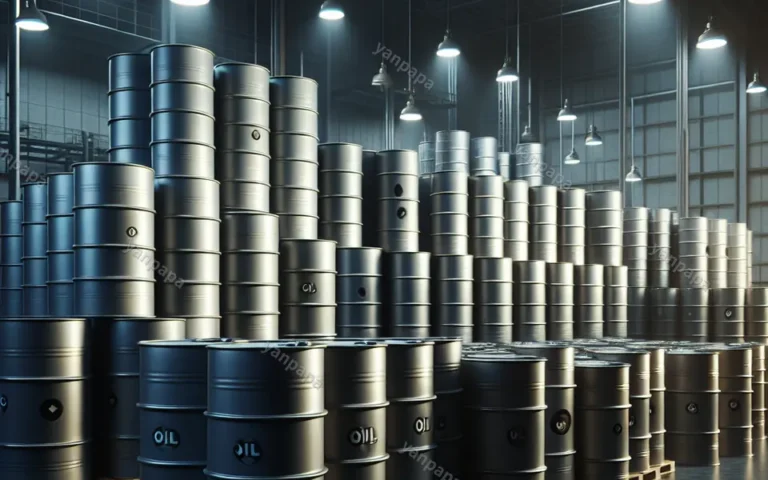 미국 전략비축유 저장 시설과 원유 비축 탱크 이미지