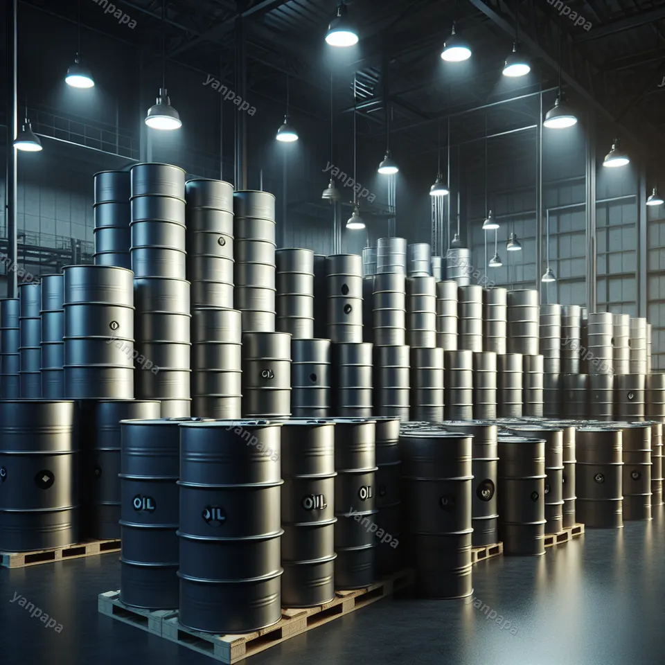 미국 전략비축유 저장 시설과 원유 비축 탱크 이미지