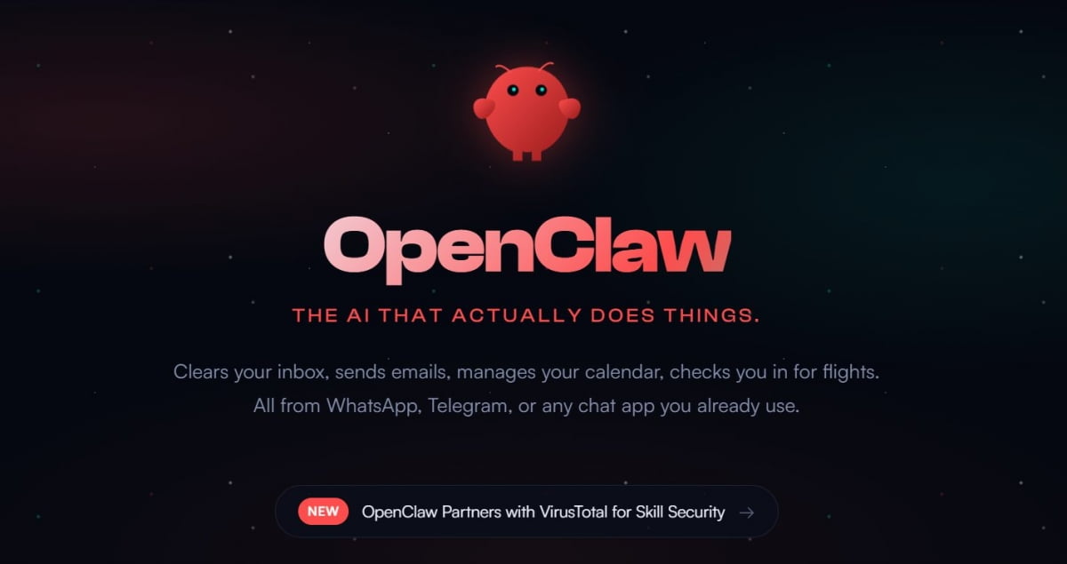 위챗에서 작동하는 오픈클로 AI 에이전트 화면을 상징하는 이미지