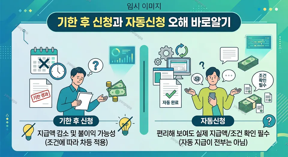 자녀장려금 탈락 이유 기한 후 신청과 자동신청 오해 관련 이미지