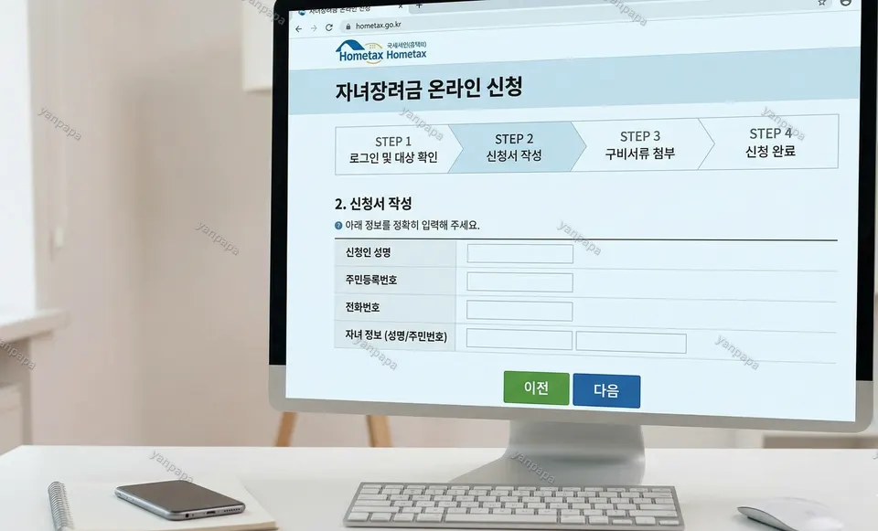 자녀장려금 총정리 온라인 신청 절차