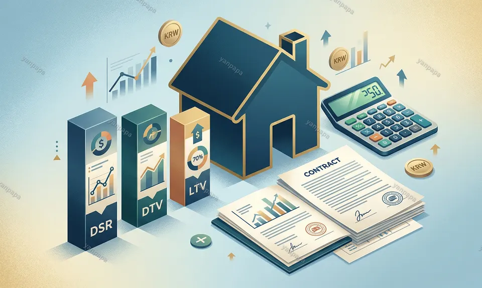 DSR 계산기 보는 법과 LTV DTI 비교 이미지