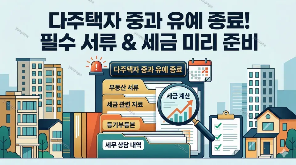 다주택자 중과 유예 종료 시 확인해야 할 부동산 서류와 세금 관련 자료