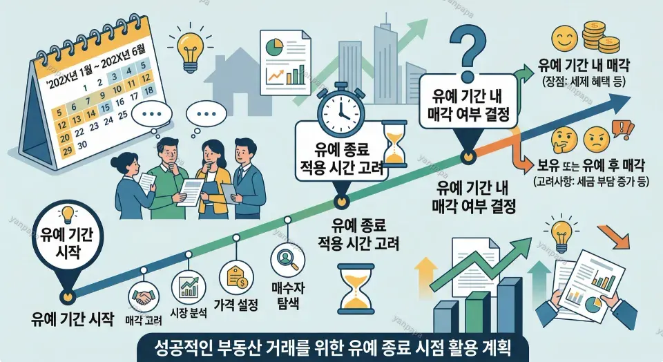 유예 종료 적용 시간을 고려한 부동산 거래 시기 계획