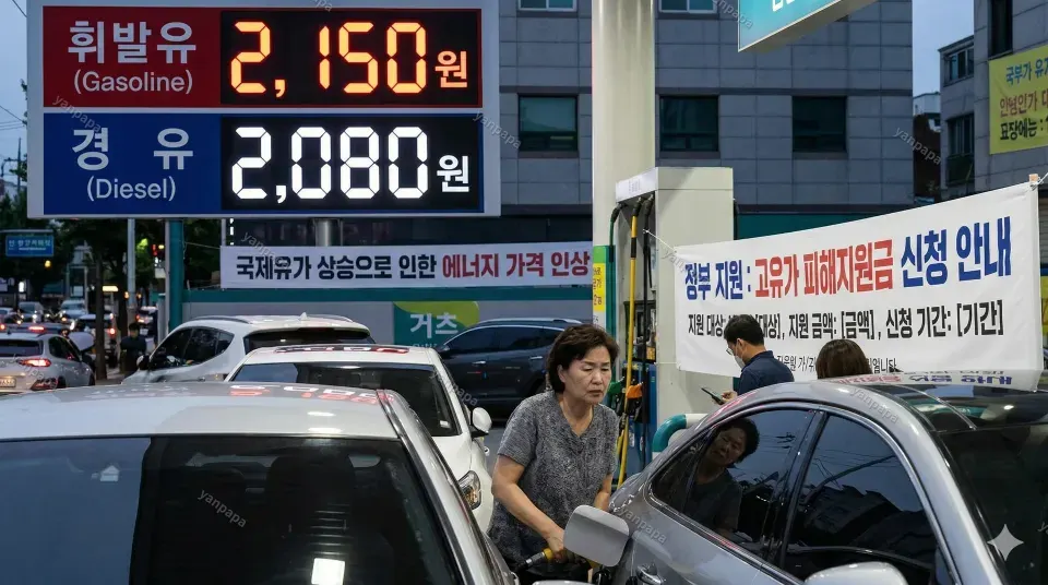 국제유가 상승으로 인한 에너지 가격 영향