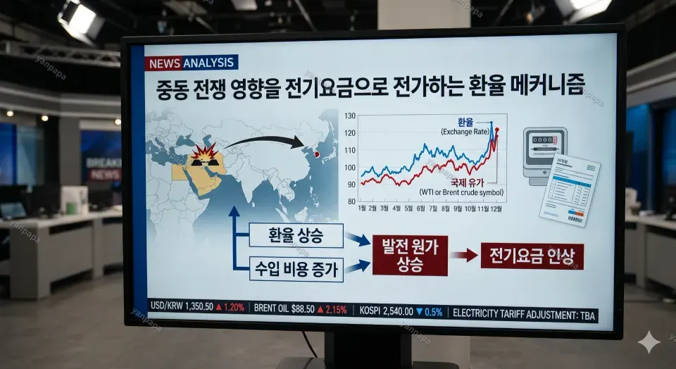 환율과 국제 에너지 가격 변동이 반영되는 금융 데이터