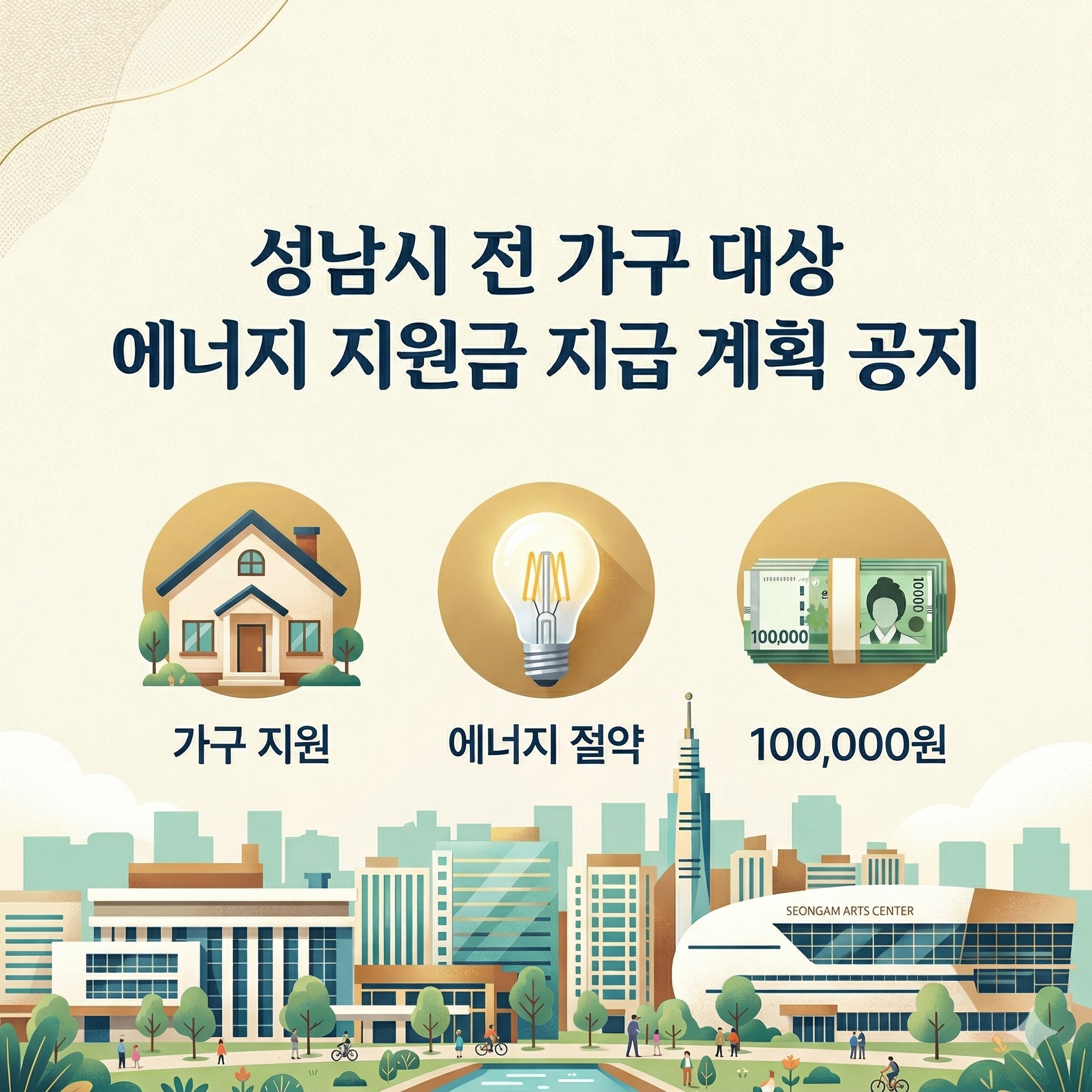 성남시 지자체의 생활안정 지원 정책 안내